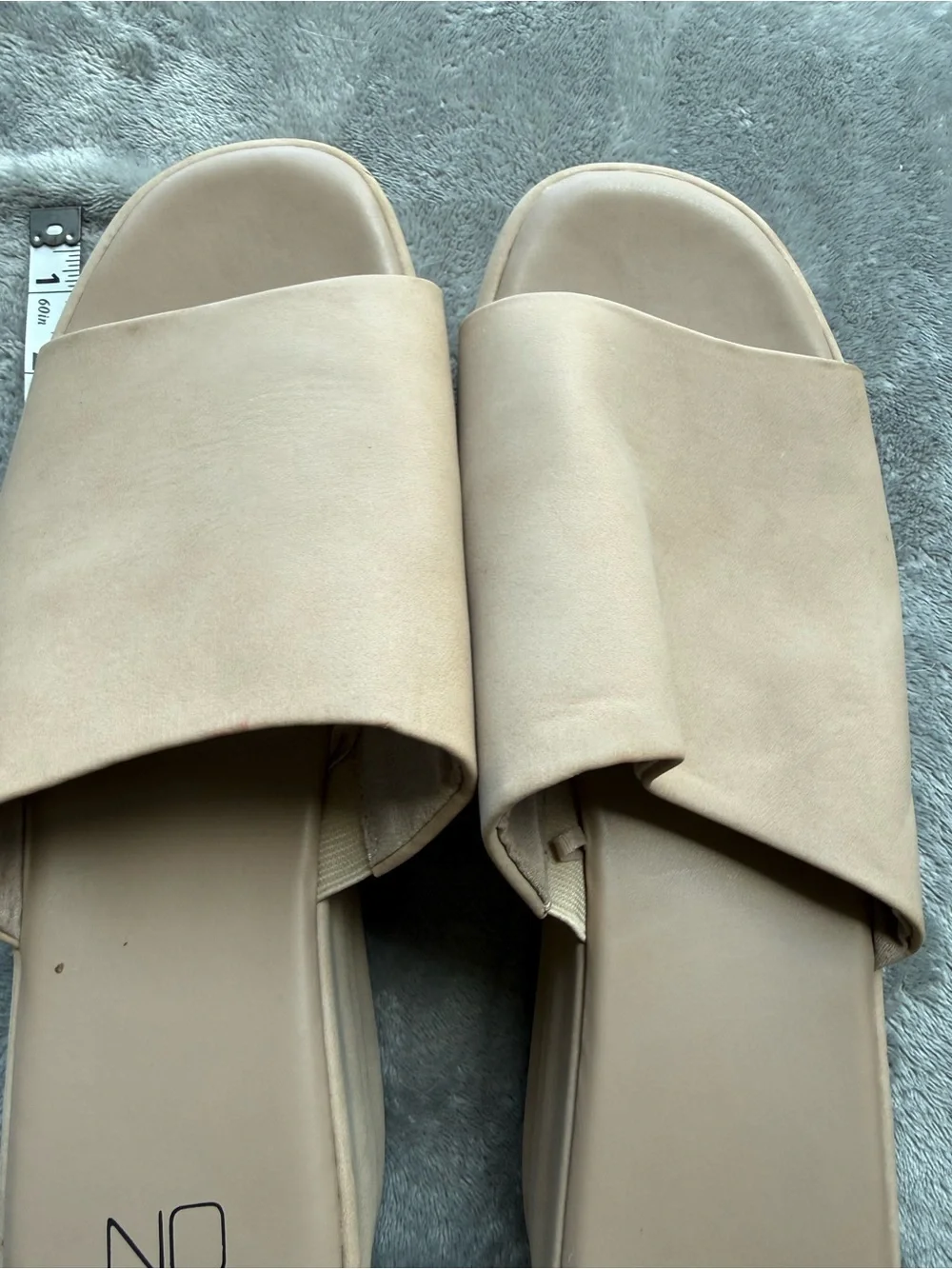 No Boundaries Nude Slide Sandals